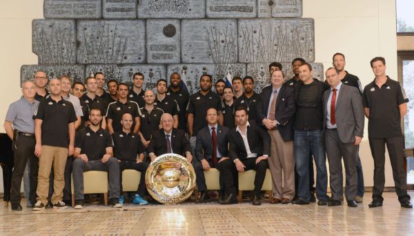 אלופי המדינה בכדורסל התארחו אצל הנשיא