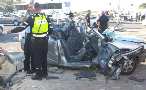 ארבעה פצועים בתאונת דרכים קשה בפסגת זאב