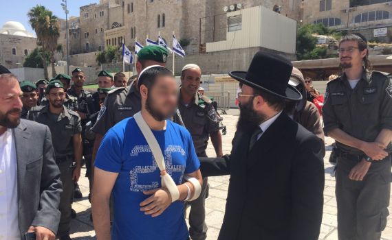 הלוחם שנפצע אנוש הגיע לתפילת הודיה בכותל