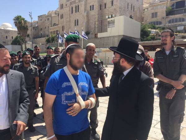 הלוחם שנפצע אנוש הגיע לתפילת הודיה בכותל