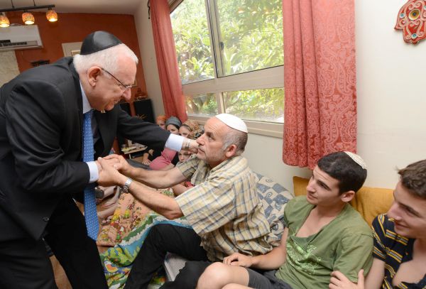 הנשיא ניחם את בני משפחת מלאכי רוזנפלד
