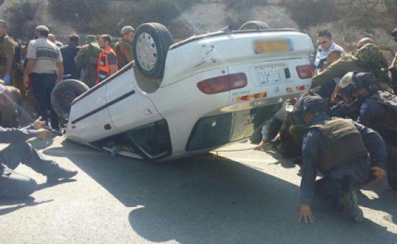 חייל צה"ל נפגע בפיגוע דריסה ליד חברון