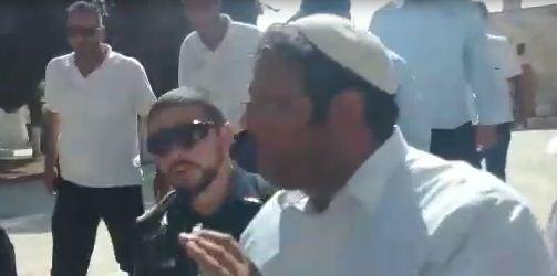 בן גביר אמר "עם ישראל חי" ונעצר; צפו