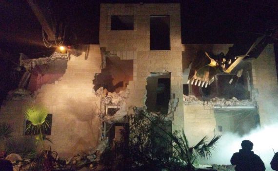 לוחמינו הרסו את בית רוצחם של הרב לביא ובנט