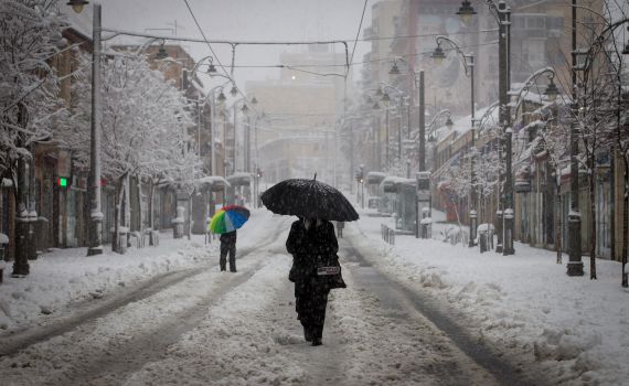 התחזית: ט"ו בשבט לבן; ממחר שלג בירושלים