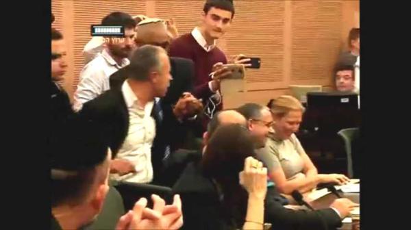 מהומה בועדת החוקה: אבו מערוף תלש מיקרופון; צפו