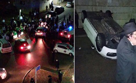 חרדים הפכו ניידת משטרה צבאית שבאה ללכוד עריק