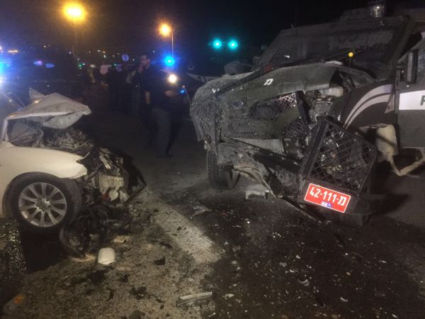 פיגוע דריסה ליד ירושלים: 3 שוטרים נפצעו