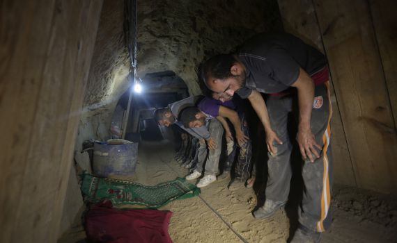אנשי דאעש נכנסים לעזה במנהרות של החמאס