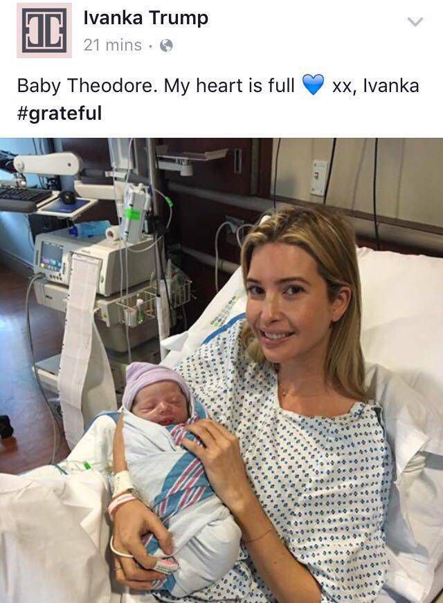 מזל טוב: נכד יהודי נוסף נולד לדונלד טראמפ