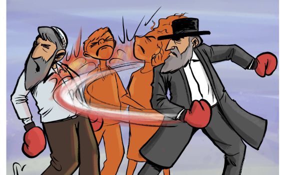 קריקטורה: רישום הנישואים הכוזב בחיפה