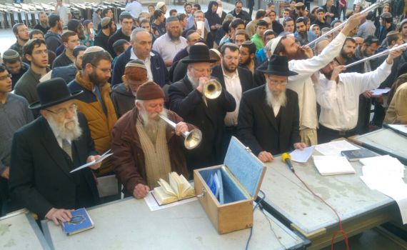 עכשיו בכותל: "לך כנוס את כל היהודים"; צפו בתיעוד