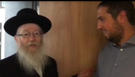 צפו• ליצמן הגיע לברך את האיש החזק בבית היהודי