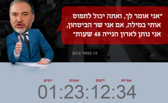 שעון עצר של 48 שעות: יואל חסון לועג לליברמן