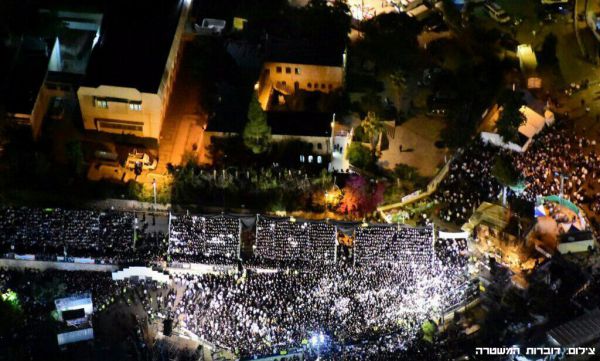 מרהיב: צפו בצילומי אוויר מהחגיגות במירון