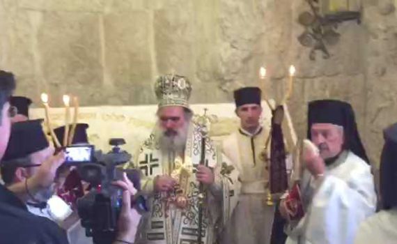 צפו: הנוצרים מחללים את קבר דוד המלך בהר ציון