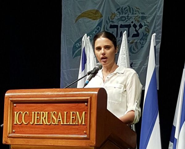 שקד בכנס צהר: שיחת מוסר לראשי הארגון