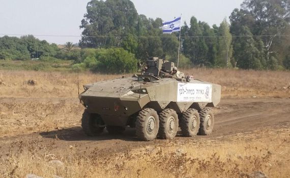 צפו: נגמ"ש ה'איתן' בנסיעה בכורה ברמת הגולן