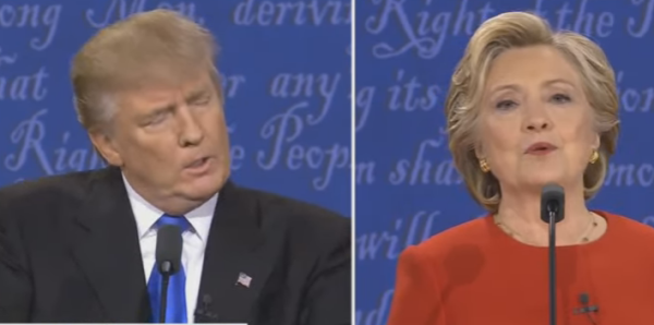 נצחון ענק לקלינטון בעימות הראשון