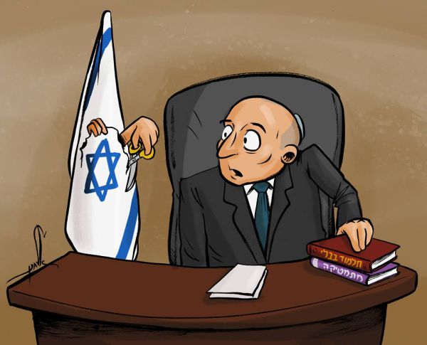 קריקטורה: בנט מעדיף יהדות על מתמטיקה