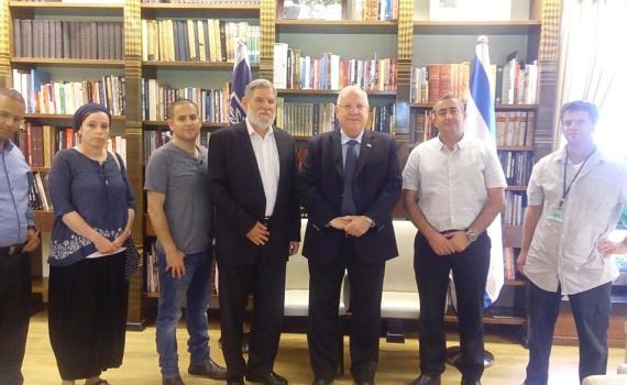 תושבי עפרה שמעו מסר מעודד מהנשיא ריבלין