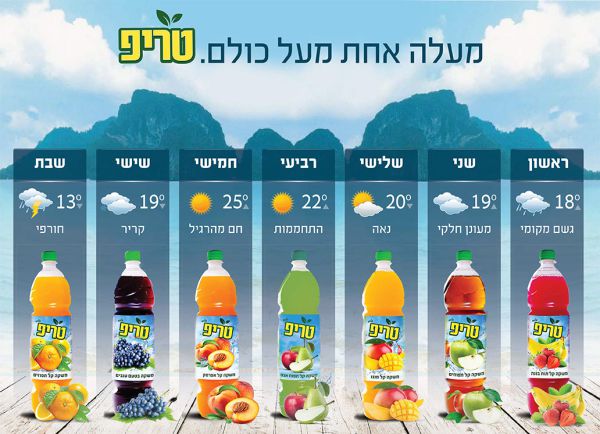 גם בחורף: המשקאות הקלים טריפ – במעלה אחת מעל כולם