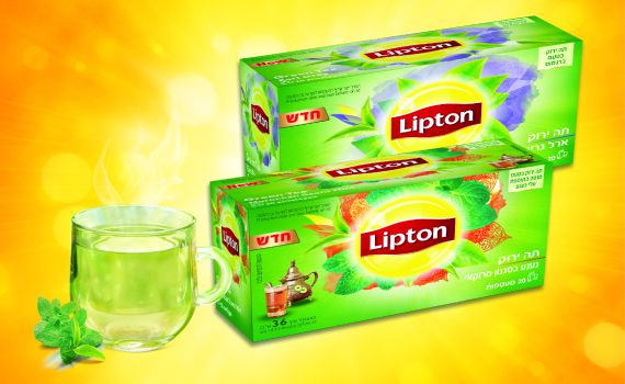 טעמים חדשים בסדרת התה הירוק של ליפטון: ארל גריי ונענע מרוקאית