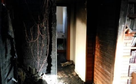נס ביצהר: הבית נשרף כליל; המשפחה חולצה בשלום