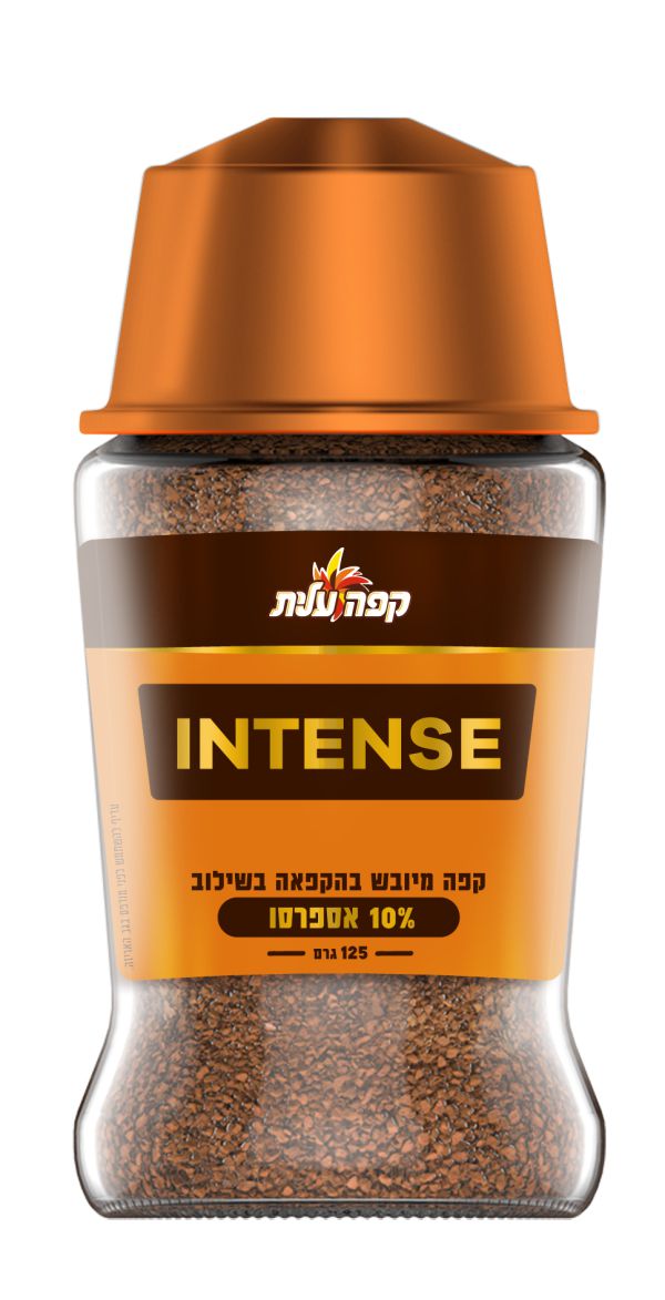 קפה עלית INTENSE מיובש בהקפאה בשילוב אספרסו – ללא צורך במכונה