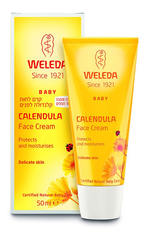 קרם לחות קלנדולה לפנים – מגן ומזין את עורו העדין של התינוק