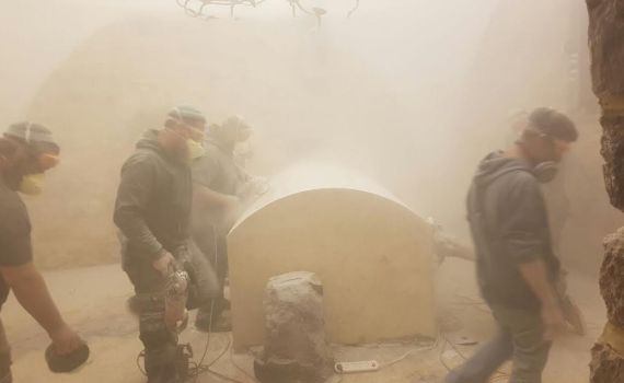 הסתיים השיפוץ: תיעוד המבצע הלילי בקבר יוסף