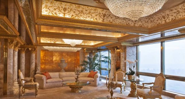 החיים זהב: הצצה לפנטהאוז של דונלד טראמפ