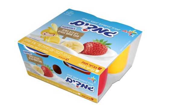 גבינת גמדים עם 1/2 כפית סוכר מוסף בלבד