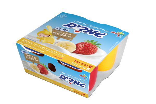 גבינת גמדים עם 1/2 כפית סוכר מוסף בלבד