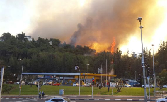 עשרים בתים בחיפה עולים באש; תושבים מפונים