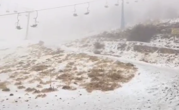 היערכות להצפות; שלג יורד בחרמון: צפו בתיעוד