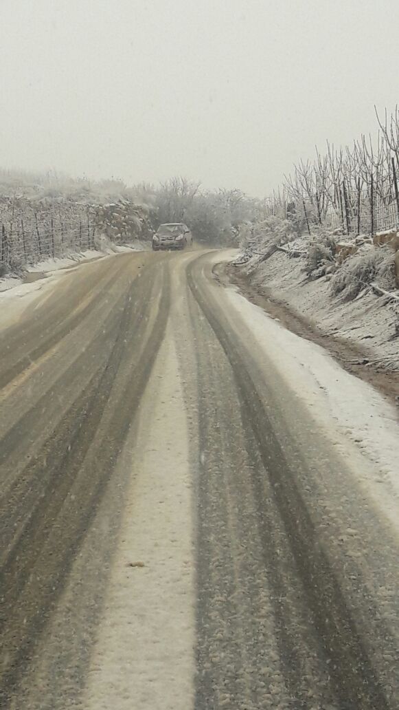 צפו: השלג החל לרדת ברמת הגולן