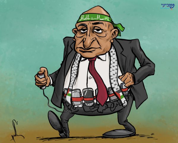 קריקטורה: באסל גטאס חשוד בסיוע למחבלים