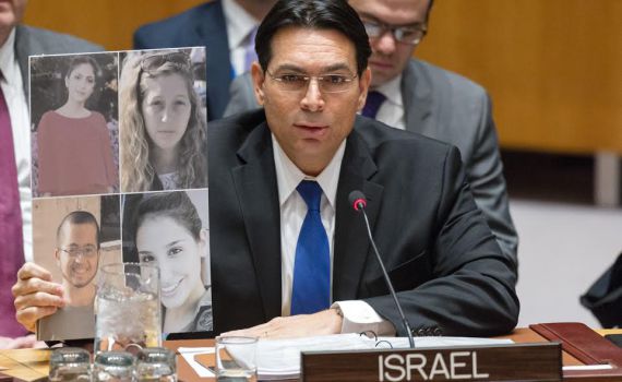 המחאה של דנון במועצת הבטחון של האו"ם