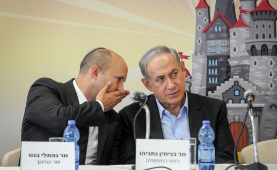 בנט מתייצב לצידו של נתניהו