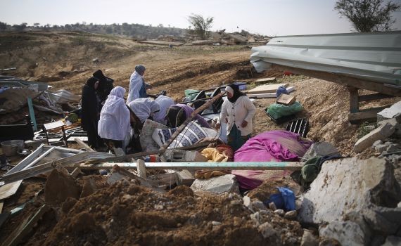 הסתיימה הריסת הכפר אום אלחיראן ממנו יצא המחבל