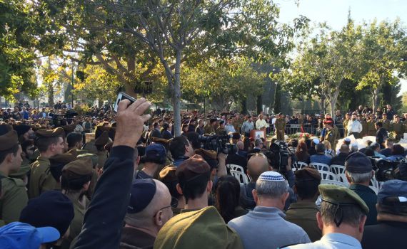 מאות נענו לקריאה והגיעו ללוות את סלבה שנפל בגולן