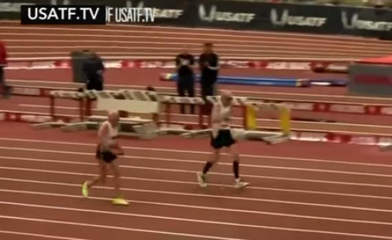 צפו: בן 99 נגד בן 92 במירוץ 60 מ' למבוגרים