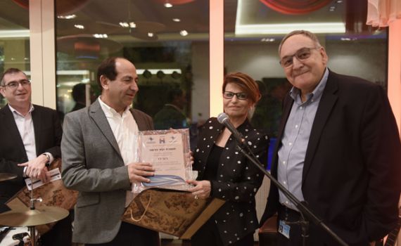 יו"ר הדסה אינטרנשיונל, דליה איציק, חילקה אותות הוקרה לתורמים הגדולים לבית החולים