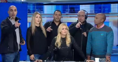 צפו: עובדי רשות השידור פרצו לאולפן בשידור חי