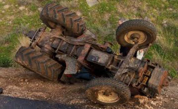 טרגדיה בגולן: התהפך עם הטרקטור ונמחץ למוות