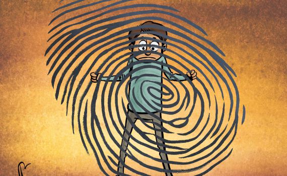 קריקטורה: חוק המאגר הביומטרי עבר בכנסת