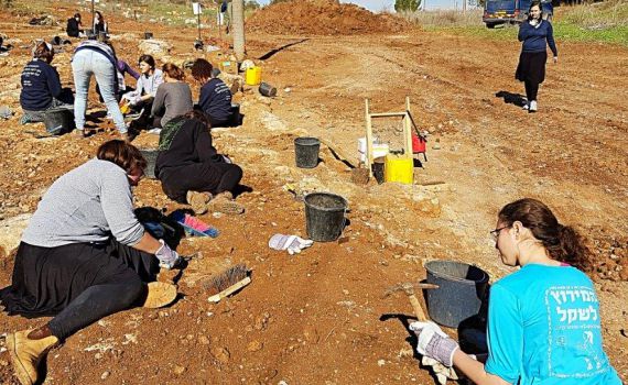 האולפניסטיות מבית שמש חשפו כביש בן 2,000 שנה