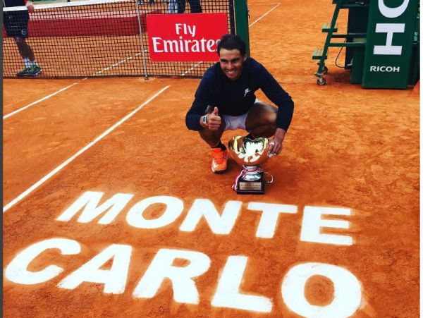 רק תנו לו חימר: נדאל זכה בטורניר מונטה קרלו