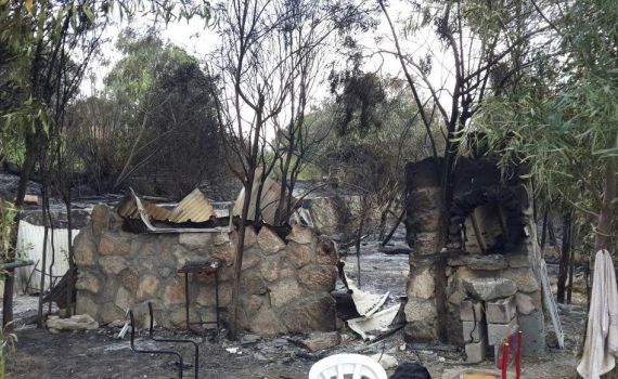 פורעים הציתו את בית המדרש של ישיבת חומש